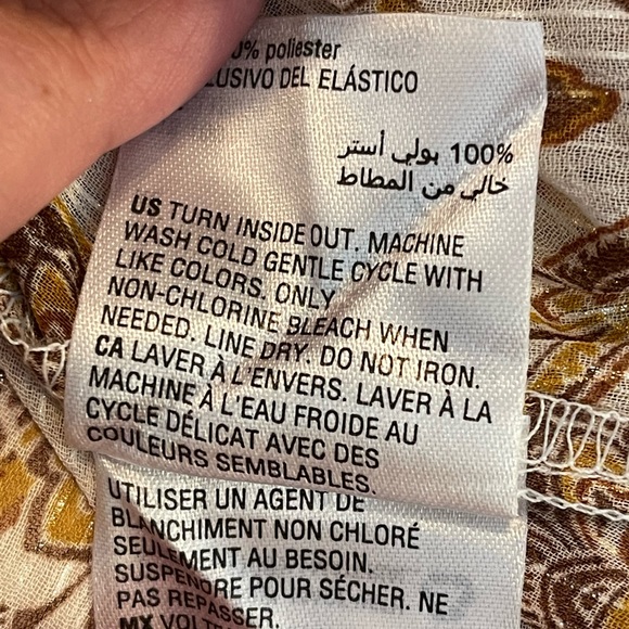 INC International Concept • Paisley-Print Peasant Top - Picture 12 of 13